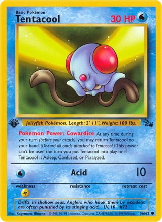 Tentacool 056 - 1st Edition - Common