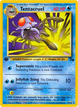 Tentacruel 044 - 1st Edition - Uncommon