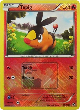 Tepig (League Promo) 015/114 - Reverse Holofoil - Promo