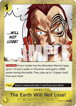 The Earth Will Not Lose! (OP08-115) - Rare