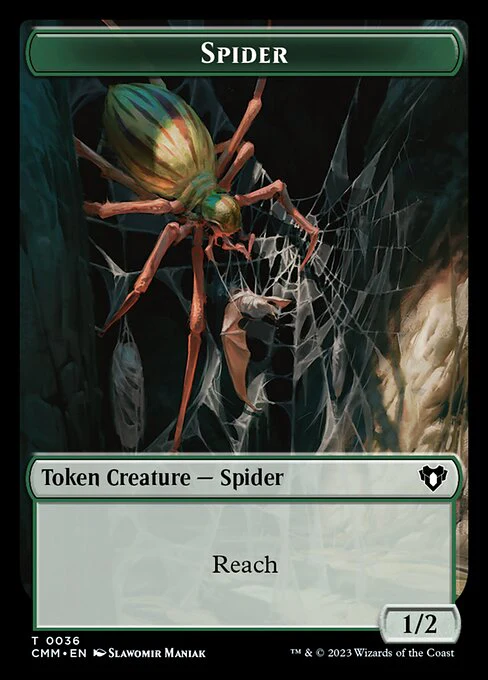 Thopter // Spider Double-Sided Token [Commander Masters Tokens] - Image 2