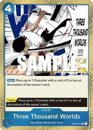 Three Thousand Worlds (Judge Pack Vol. 2) (OP03-057) - Promo