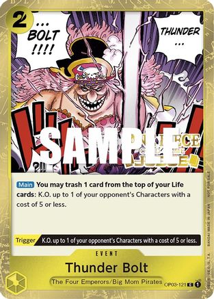 Thunder Bolt (Judge Pack Vol. 2) (OP03-121) - Promo