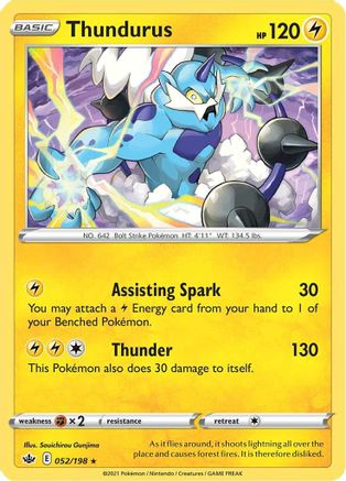 Thundurus 052 - Holofoil - Holo Rare