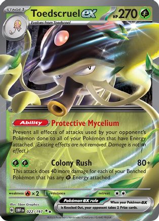 Toedscruel ex 022 - Holofoil - Double Rare