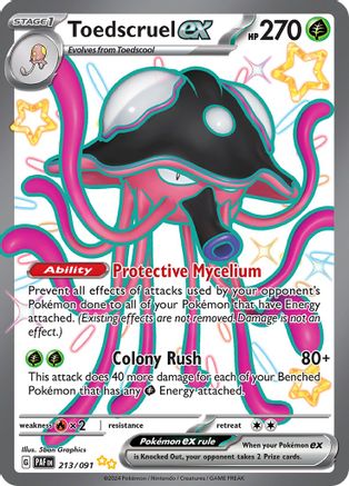 Toedscruel ex 213/091 - Holofoil - Shiny Ultra Rare