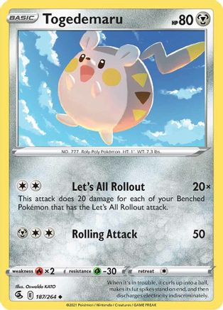 Togedemaru 187 - Uncommon
