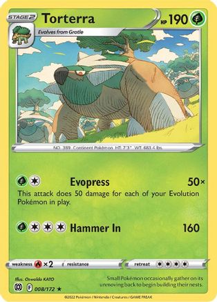 Torterra 008 - Holofoil - Holo Rare