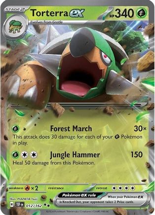 Torterra ex 012/162 - Holofoil - Double Rare