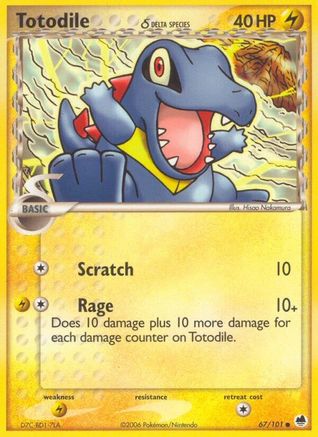 Totodile (Delta Species) 067 - Reverse Holofoil - Common