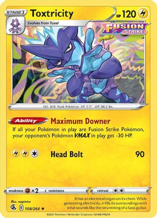 Toxtricity (108) (108) 108 - Holofoil - Holo Rare