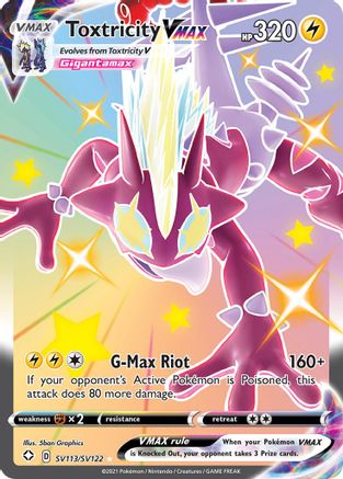 Toxtricity VMAX SV113 - Holofoil - Shiny Holo Rare