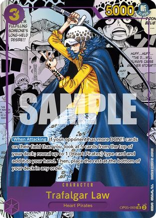 Trafalgar Law (069) (Alternate Art) (Manga) (OP05-069) - Super Rare