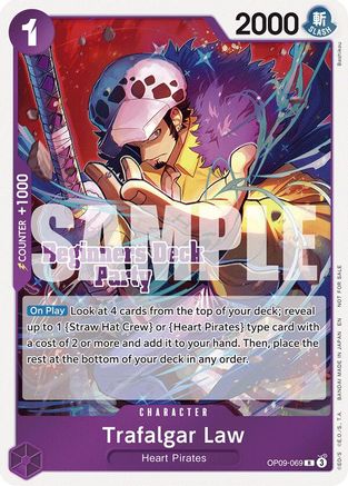 Trafalgar Law (Beginners Deck Party [ST-23] - [ST-28] Participation Pack) (OP09-069) - Rare