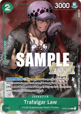 Trafalgar Law (Offline Regional 2023) [Winner] (OP02-035) - Promo