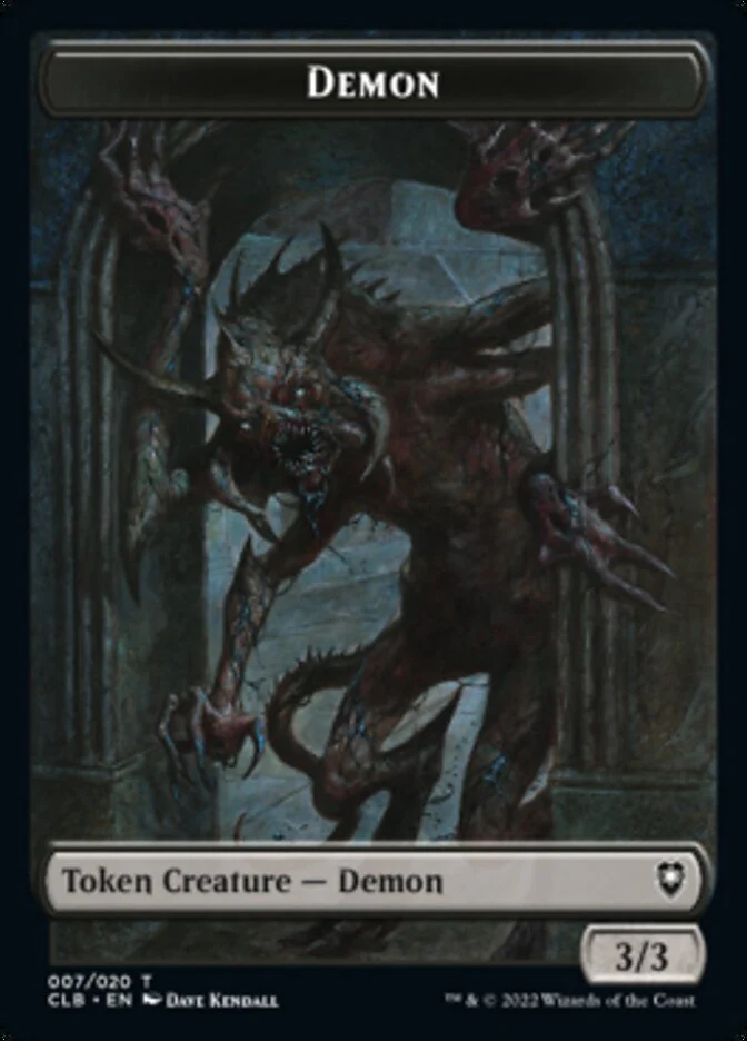 Treasure // Demon Double-Sided Token [Commander Legends: Battle for Baldur's Gate Tokens] - Image 2