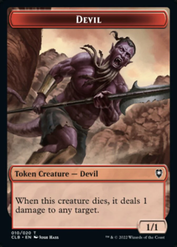 Treasure // Devil Double-Sided Token [Commander Legends: Battle for Baldur's Gate Tokens] - Image 2
