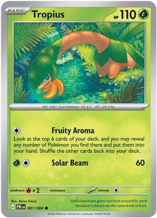 Tropius 001 - Reverse Holofoil - Common