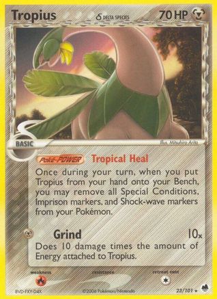 Tropius (Delta Species) 023 - Reverse Holofoil - Rare