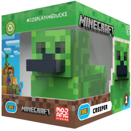 Tubbz - Boxed Rubber Duck - Minecraft - Creeper