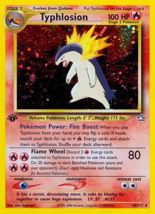 Typhlosion (18) - 1st Edition Holofoil - Holo Rare