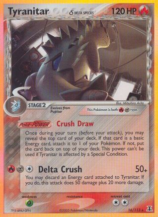 Tyranitar (Delta Species) - Reverse Holofoil - Holo Rare