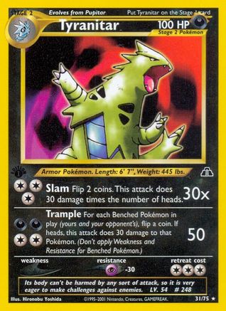 Tyranitar (31) (31) 031 - 1st Edition - Rare