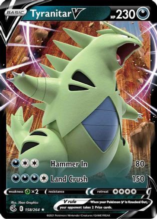 Tyranitar V 158 - Holofoil - Ultra Rare