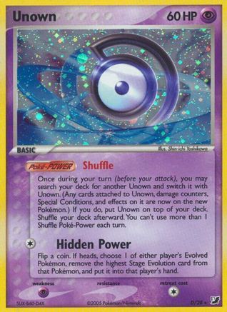 Unown (D) - Holofoil - Holo Rare