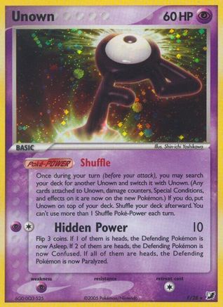 Unown (F) - Holofoil - Holo Rare