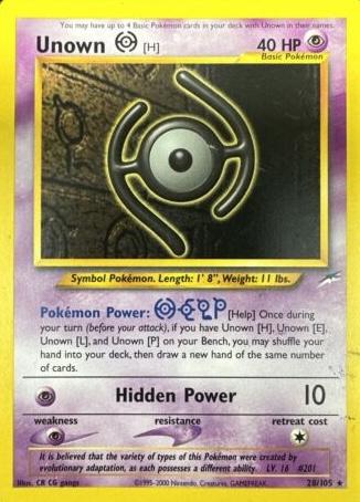 Unown [H]  - Unlimited - Rare