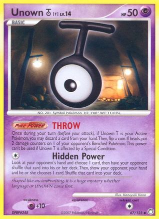 Unown [T] 067/123  - Uncommon