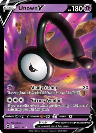 Unown V 065 - Holofoil - Ultra Rare