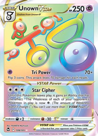 Unown VSTAR (Secret) 199 - Holofoil - Secret Rare