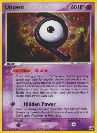 Unown (Z) - Holofoil - Holo Rare