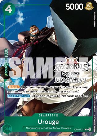 Urouge (Regional Finalist Card Set 2025 Vol.1) (OP07-021) - Rare