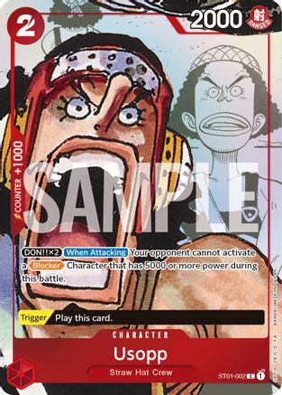 Usopp - ST01-002 (Alternate Art) (ST01-002) - Promo