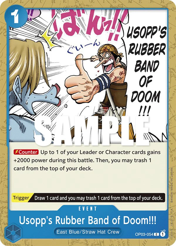 Usopp's Rubber Band of Doom!!! (OP03-054) - Common - Image 2