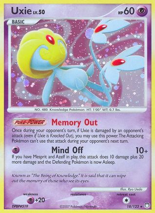 Uxie/123 - Holofoil - Holo Rare