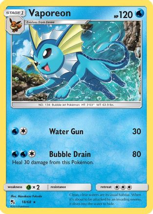 Vaporeon 018 - Holofoil - Holo Rare