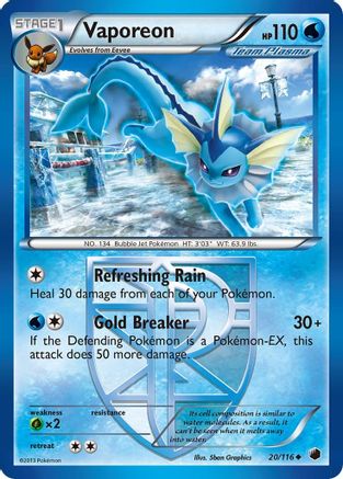 Vaporeon (Team Plasma) 020 - Uncommon