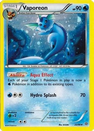 Vaporeon (Cosmos Holo) 022/98 - Holofoil - Promo