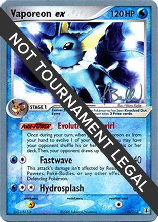 Vaporeon ex - 2006 (Jimmy Ballard) 110 - Ultra Rare