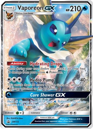 Vaporeon GX SM172 - Holofoil - Promo