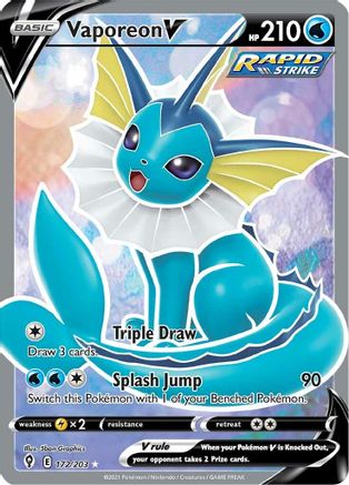 Vaporeon V (Full Art) 172 - Holofoil - Ultra Rare