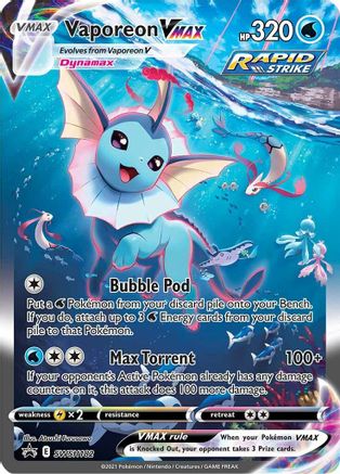 Vaporeon VMAX SWSH182 - Holofoil - Promo