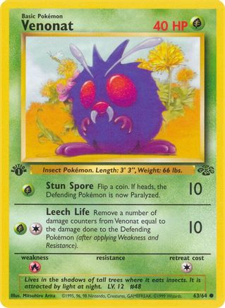 Venonat 063 - 1st Edition - Common