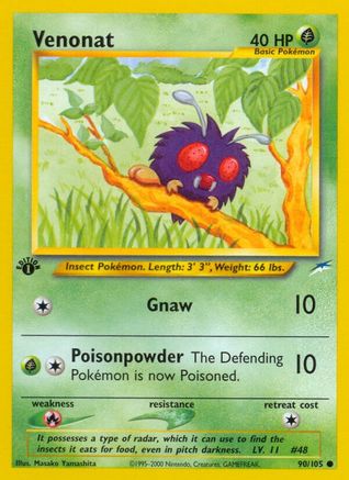 Venonat 090 - 1st Edition - Common