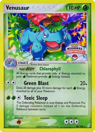 Venusaur - 28/100 (Regional Championships)/100 - Promo