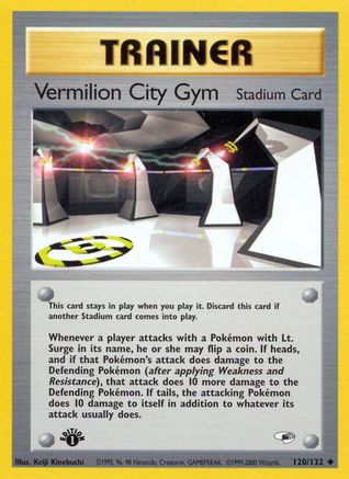 Vermilion City Gym 120 - 1st Edition - Uncommon